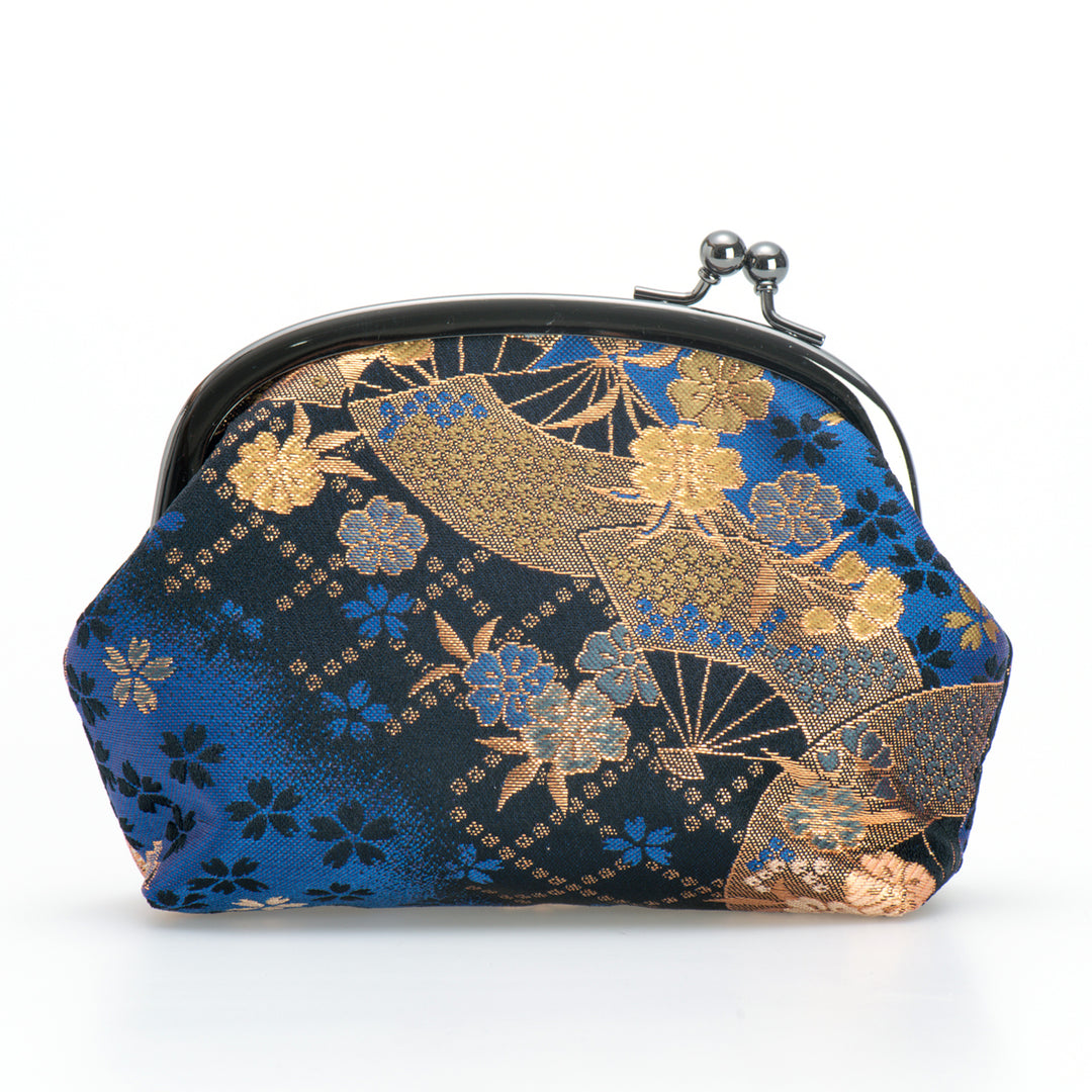 西陣織 がま口マルチポーチ – 京都芸美堂
