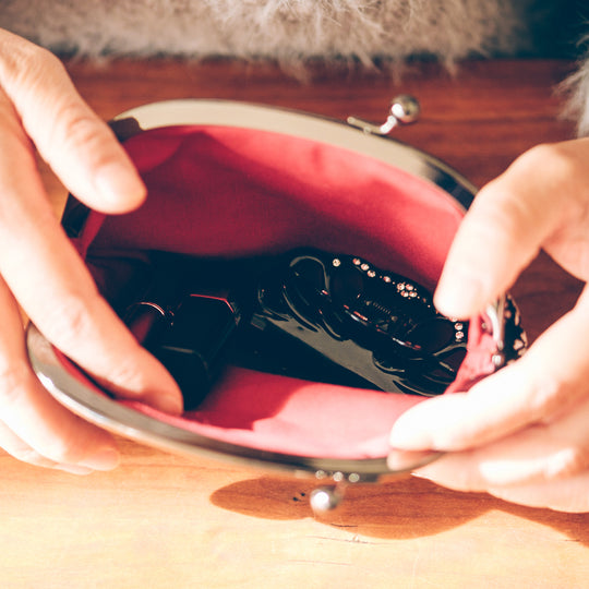 西陣織 がま口化粧ポーチ – 京都芸美堂